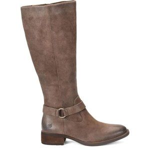 Born Womens Saddler Taupe Tall Knee-High Boots Shoes 8.5 (M)BHFO 6238